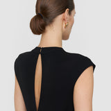 Black Maison Fluid Jersey Dress - Joseph