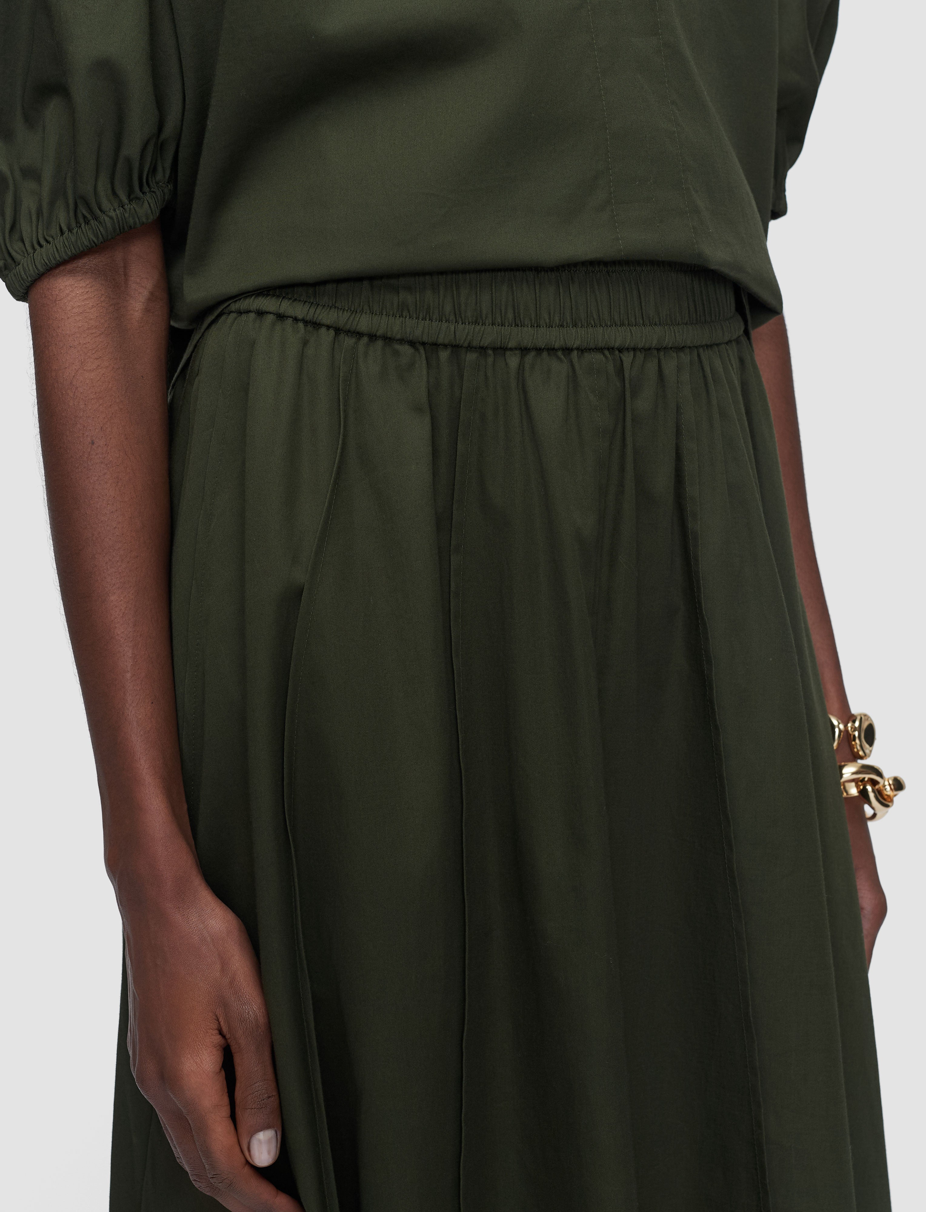 vert-jupe-manar-en-satin-de-coton-JOSEPH
