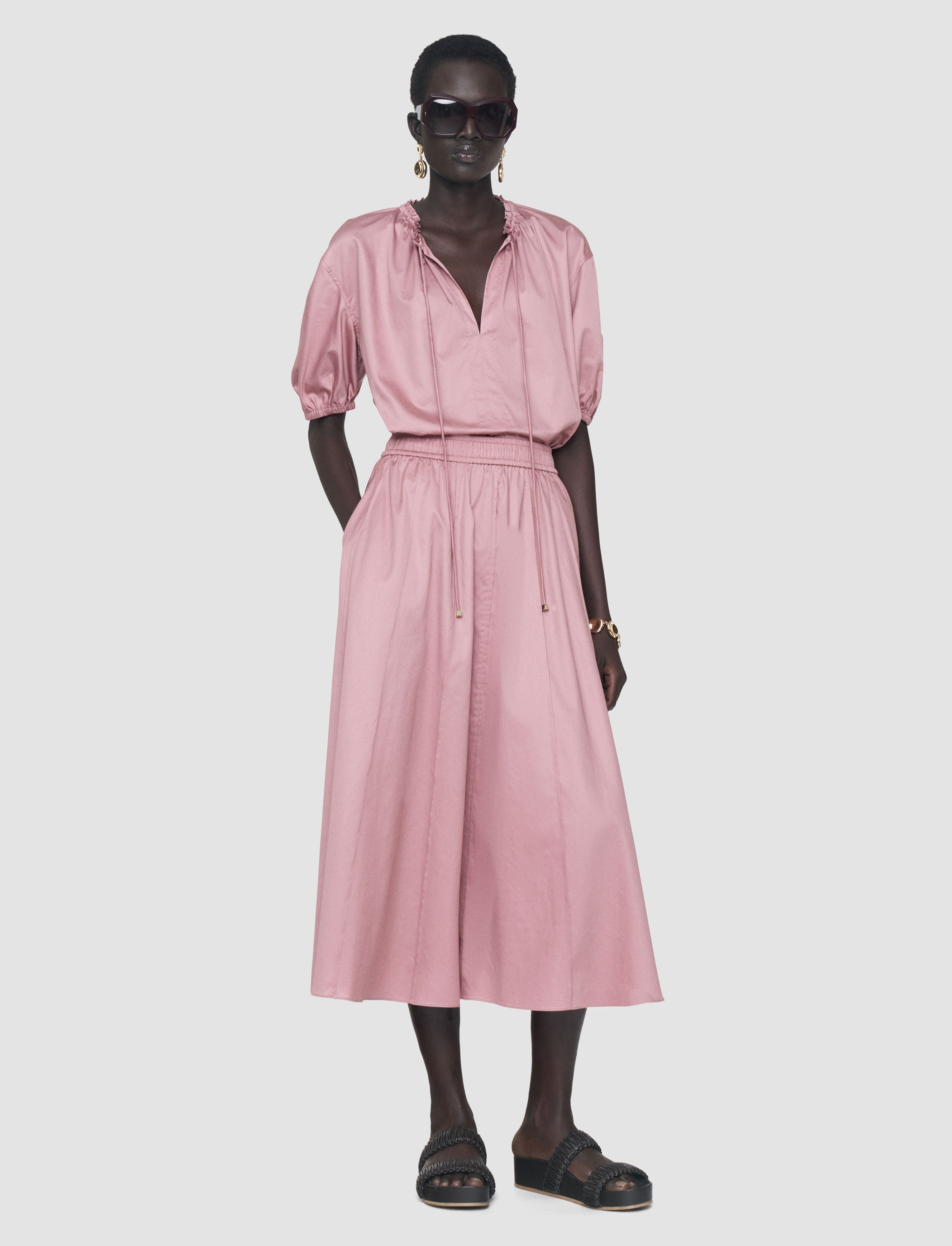pink-manar-cotton-sateen-skirt-JOSEPH