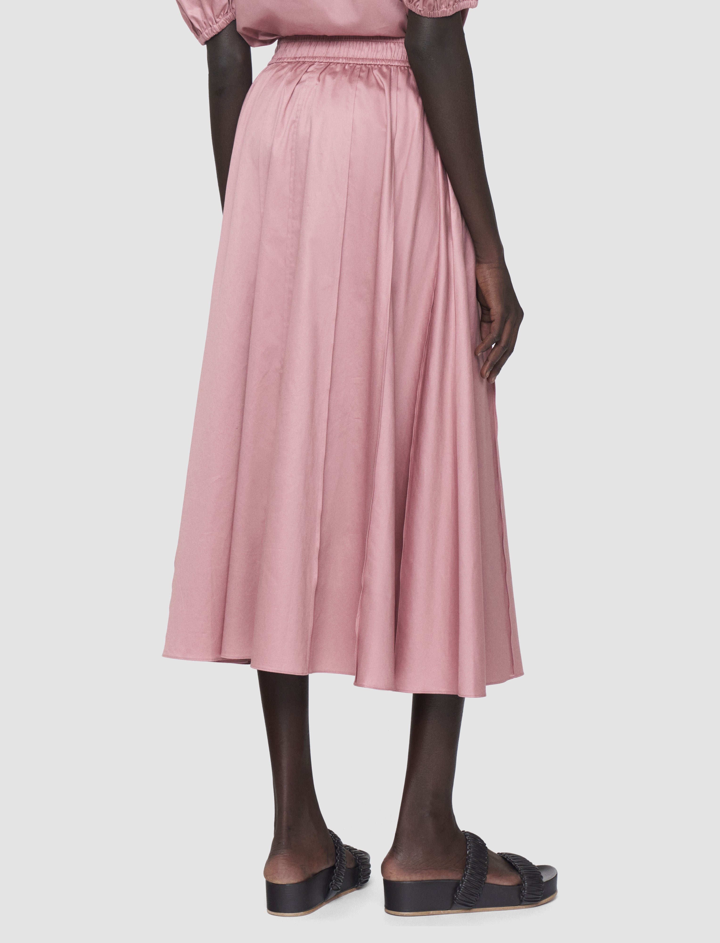 pink-manar-cotton-sateen-skirt-JOSEPH
