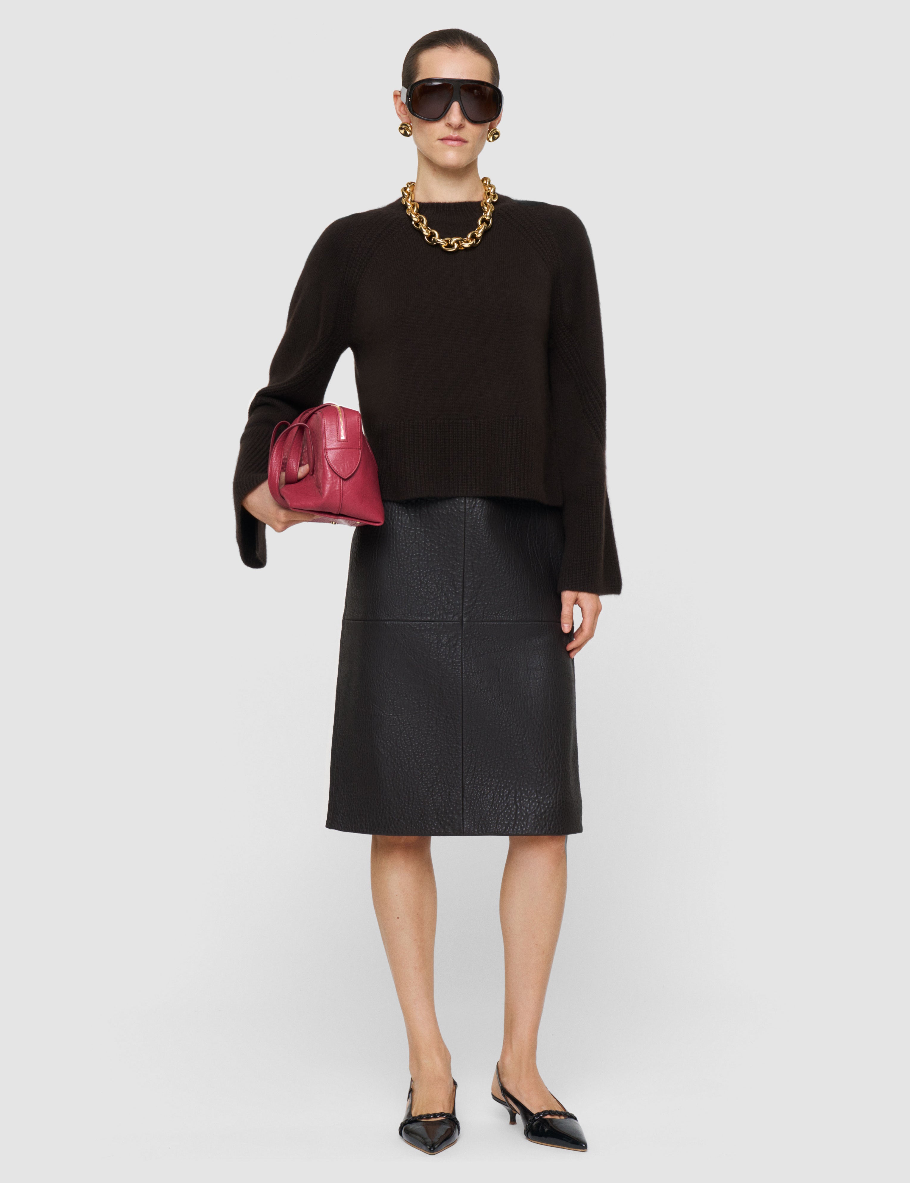 Brown Maple Pure Cashmere Jumper - Joseph