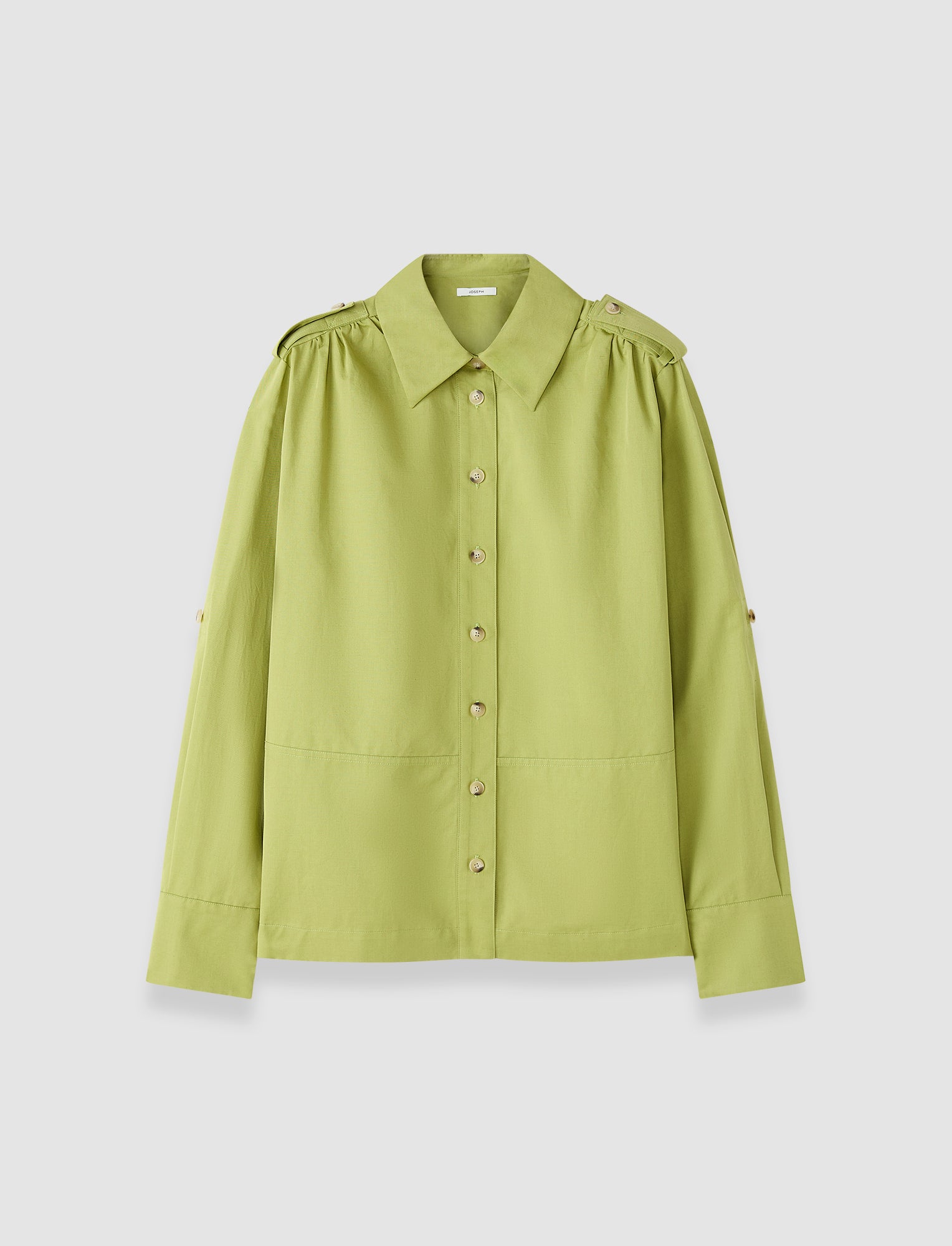 green-mars-cotton-linen-shirt-JOSEPH