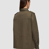 Green Mars Fluid Cotton Linen Blouse - Joseph