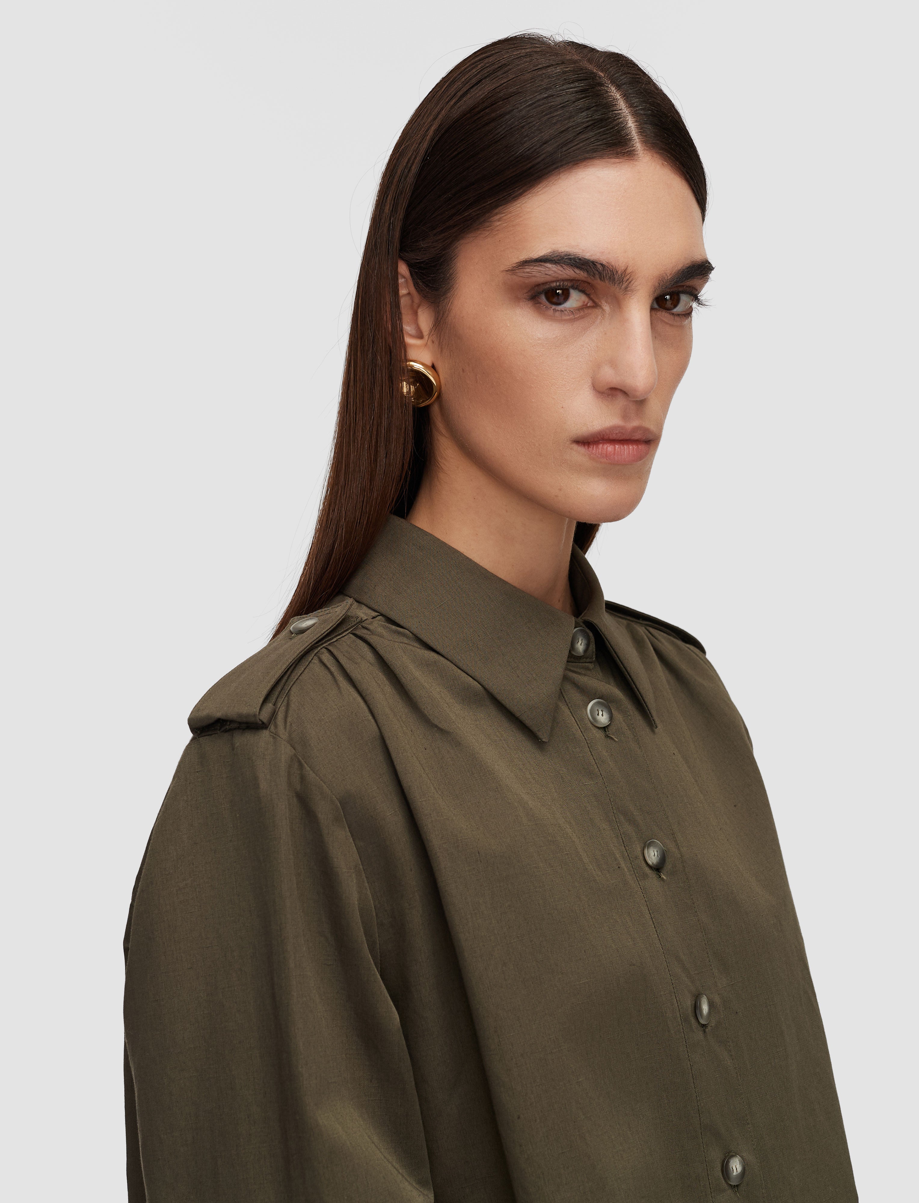 green-mars-cotton-linen-shirt-JOSEPH