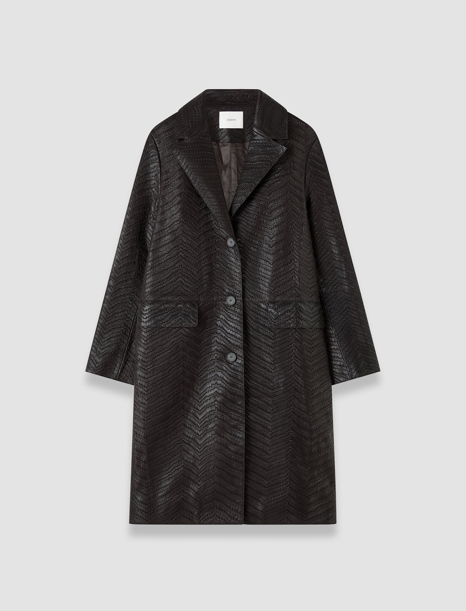 brown-matlock-embossed-woven-leather-coat-JOSEPH