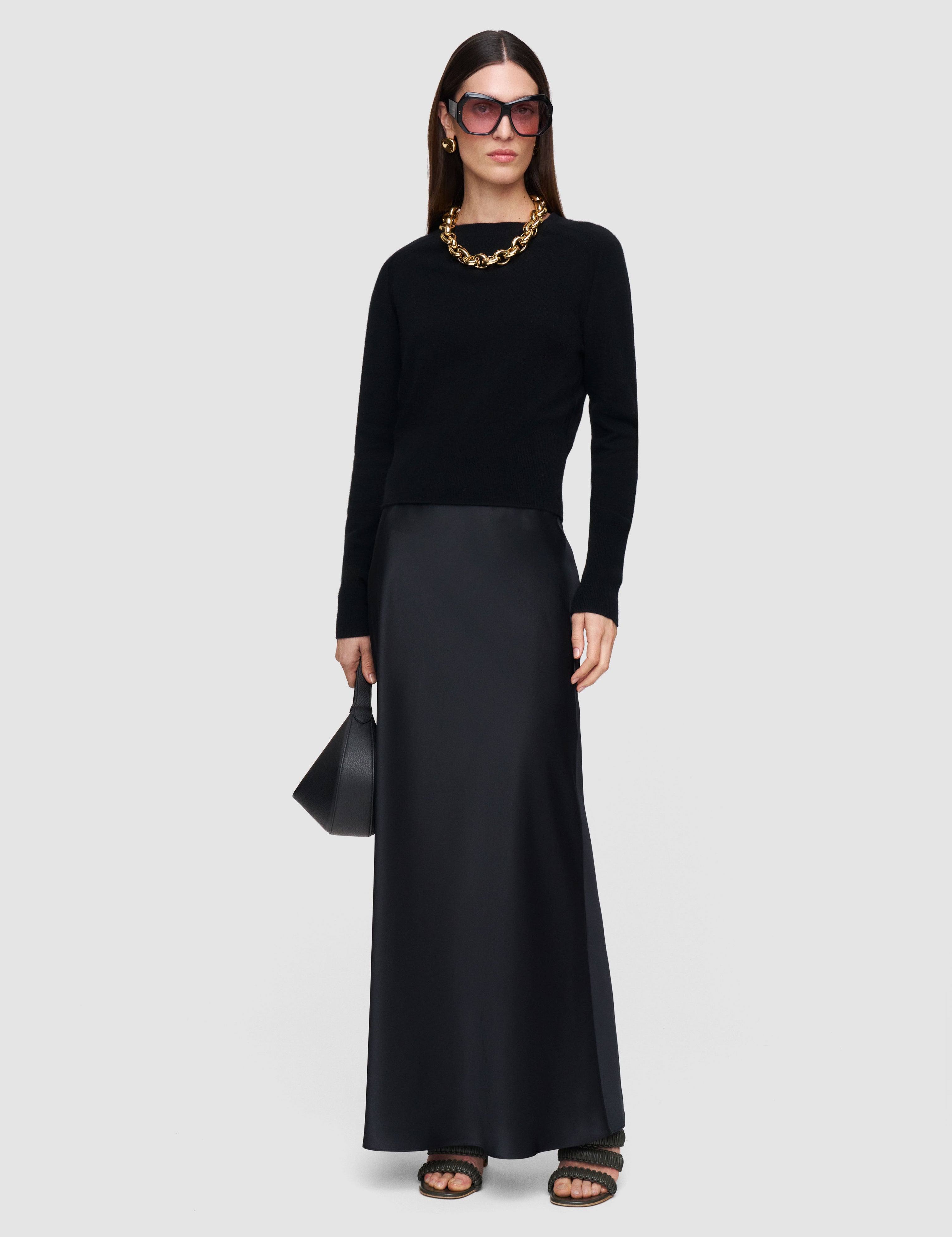 Black Melby Light Pure Cashmere Jumper - Joseph