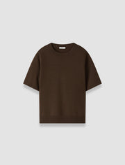 Brown Meli Double Side Cashmere Top - Joseph