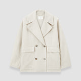 Veste Menas en laine double face légère 