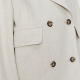 White Menas Light Double Face Wool Jacket - Joseph