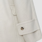 White Menas Light Double Face Wool Jacket - Joseph