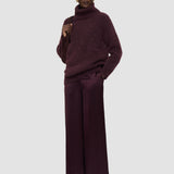 Purple Meslay Brushed Alpaca Knitwear - Joseph