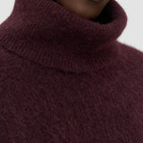 Purple Meslay Brushed Alpaca Knitwear - Joseph