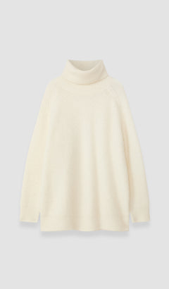 White Meslay Brushed Alpaca Knitwear - Joseph