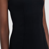 Black Mille Compact Milano Knit Dress - Joseph