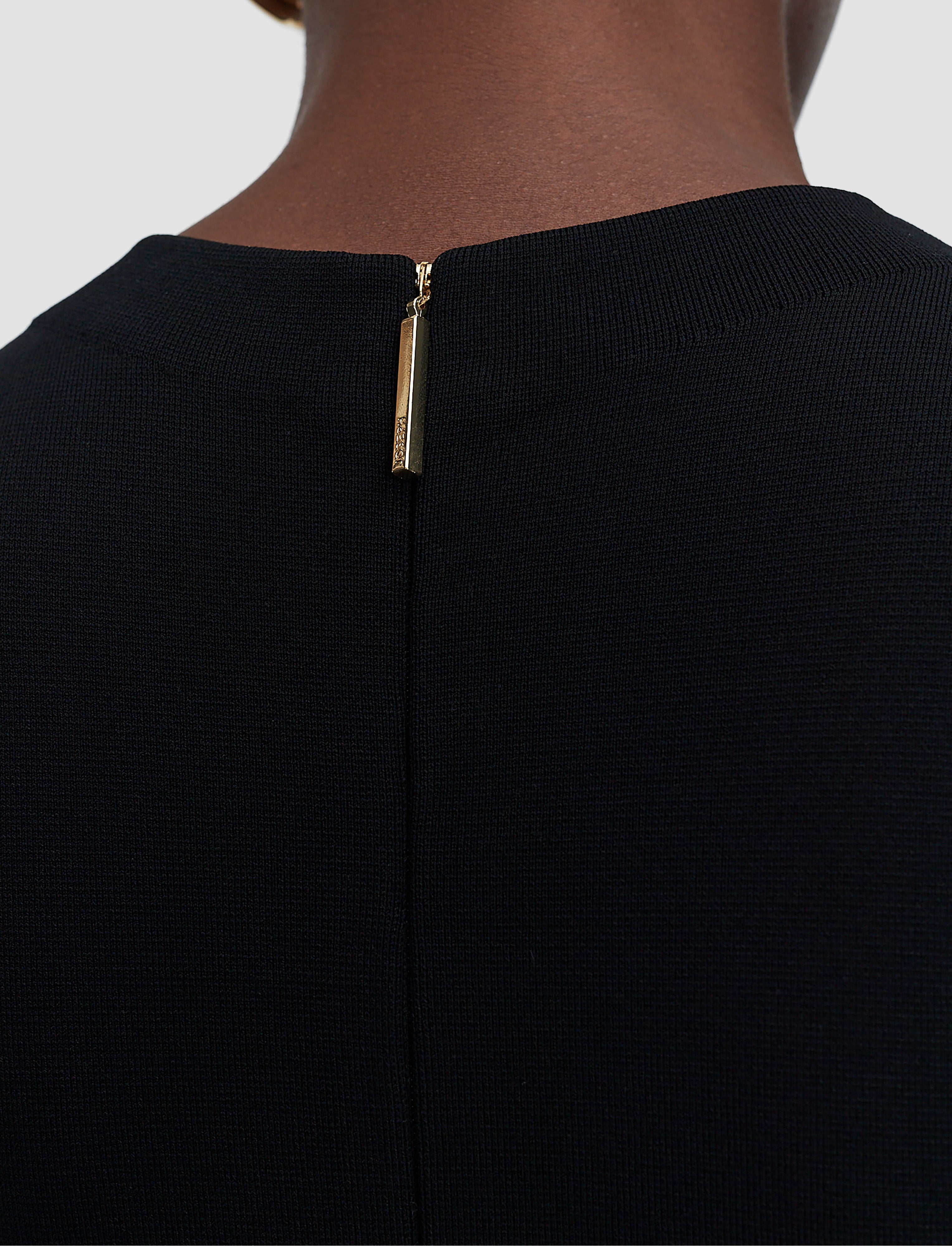 noir-robe-mille-en-maille-compact-milano-JOSEPH