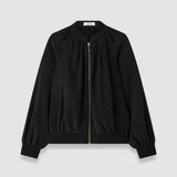 Mira Satin Twill Bomber Jacket