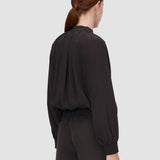 Mira Satin Twill Bomber Jacket