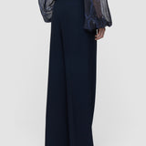 Blue Mitae Textured Wool Trousers - Joseph