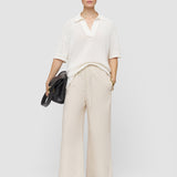 Beige Moni Light Cotton Trousers - Joseph