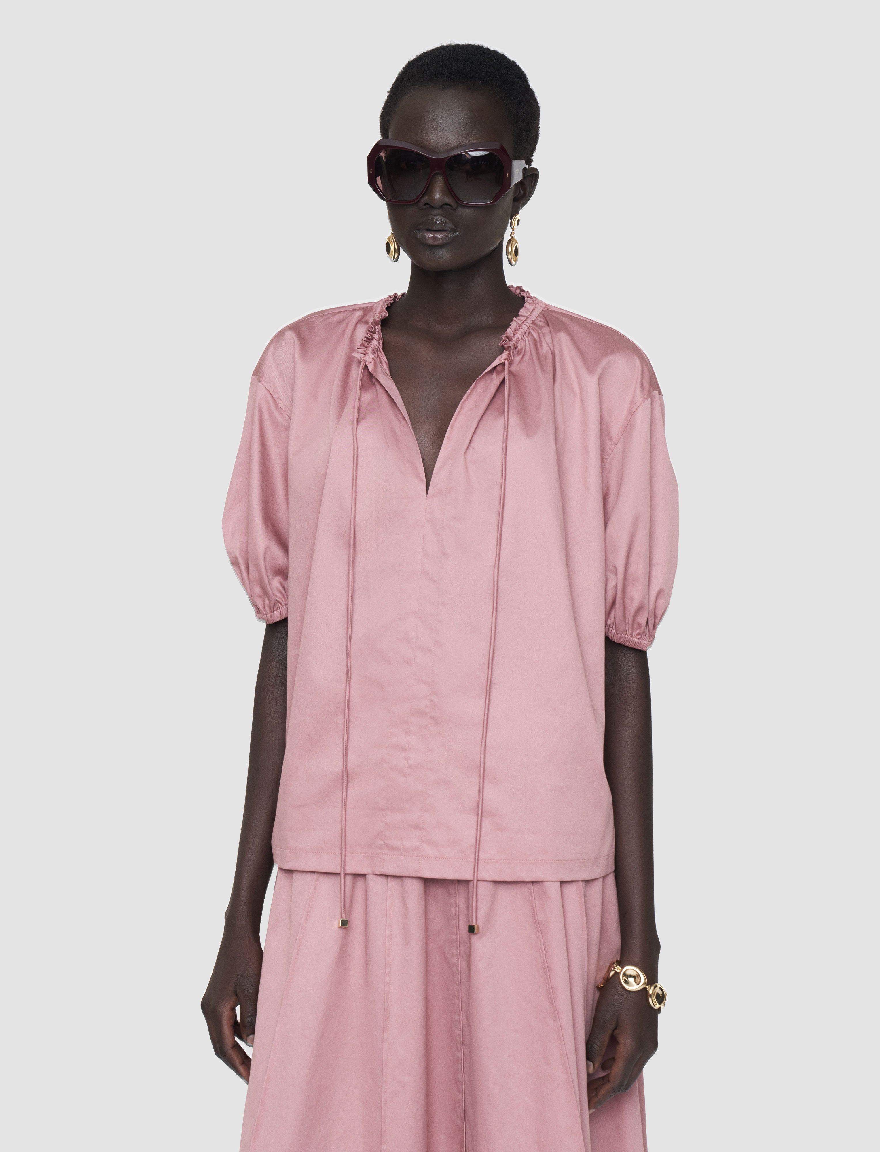 pink-nador-cotton-sateen-blouse-JOSEPH