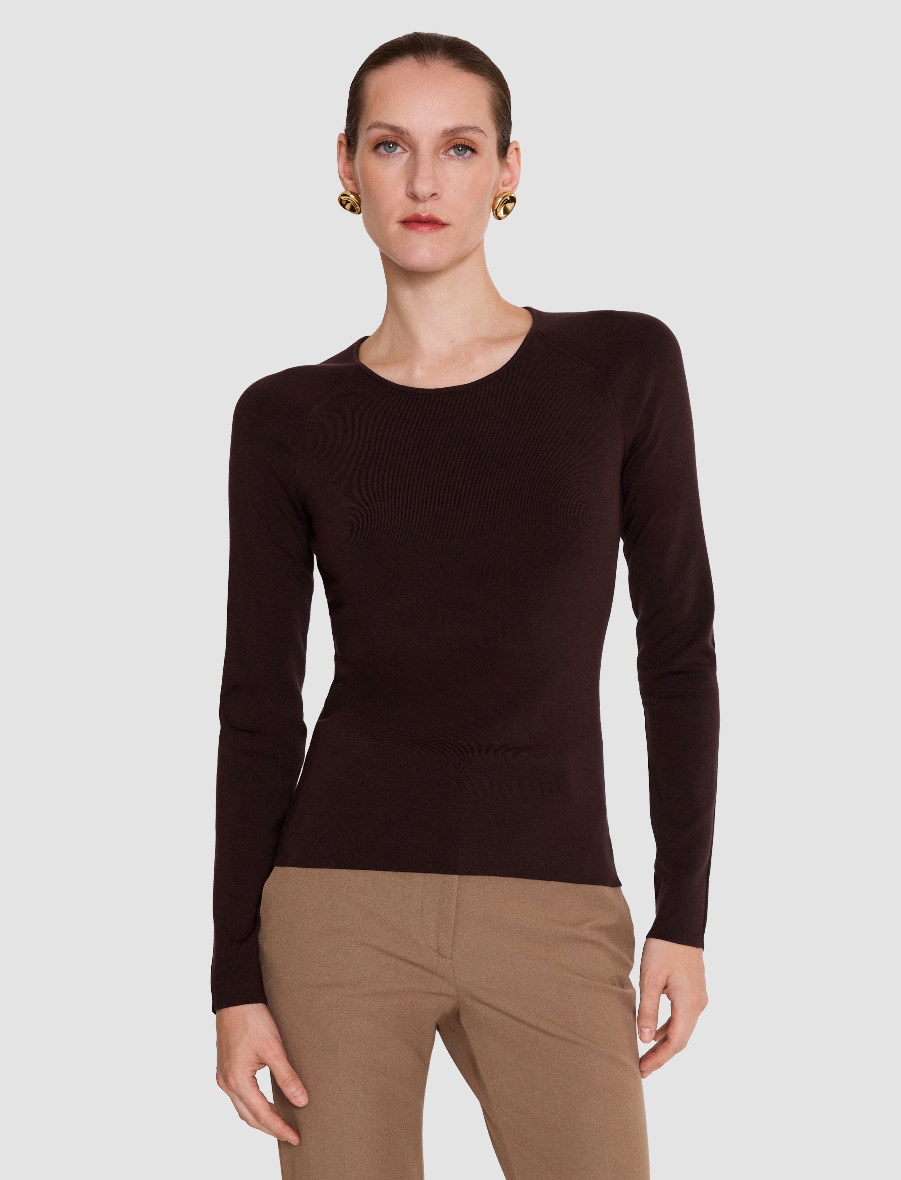 brown-nali-silk-stretch-top-JOSEPH