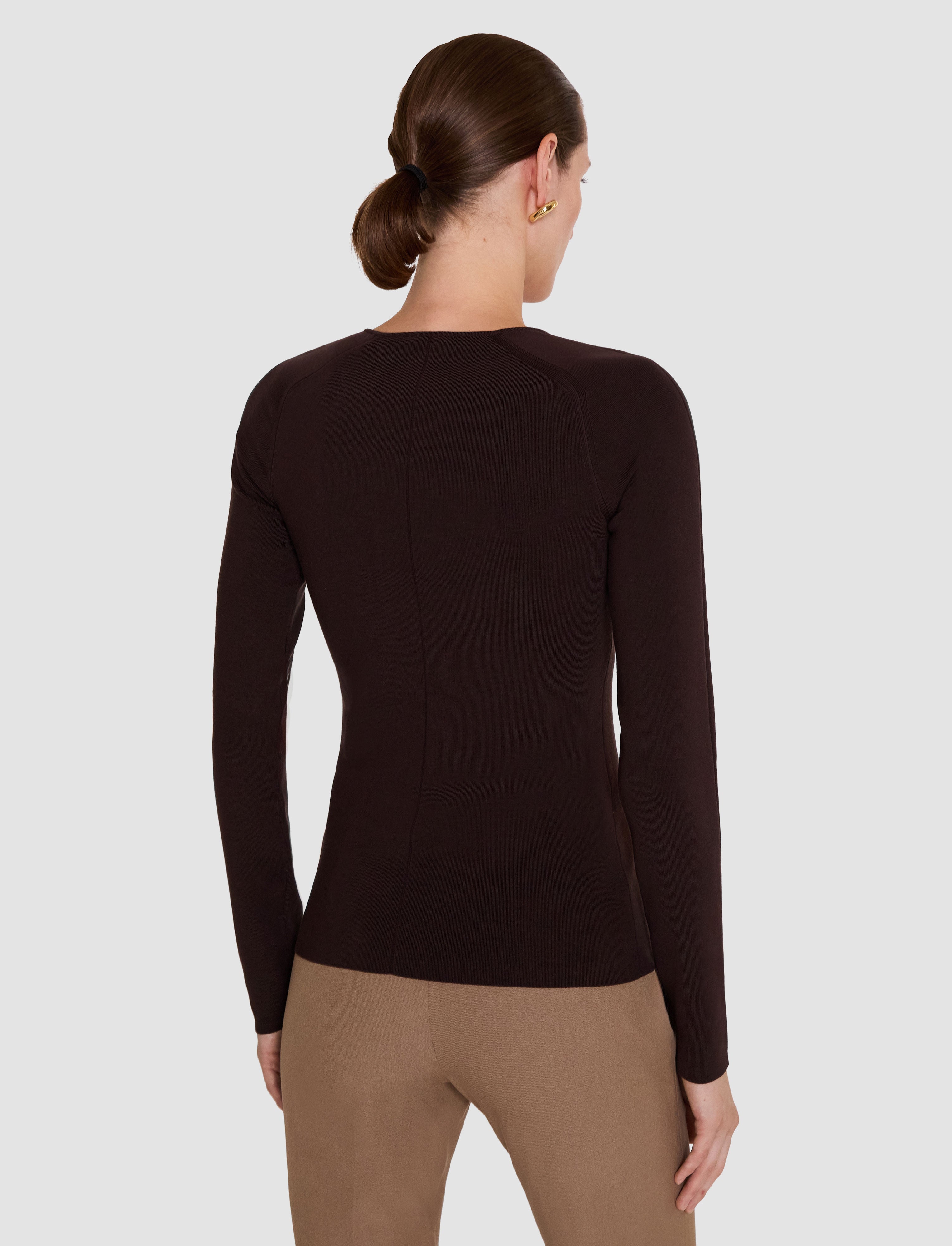 brown-nali-silk-stretch-top-JOSEPH