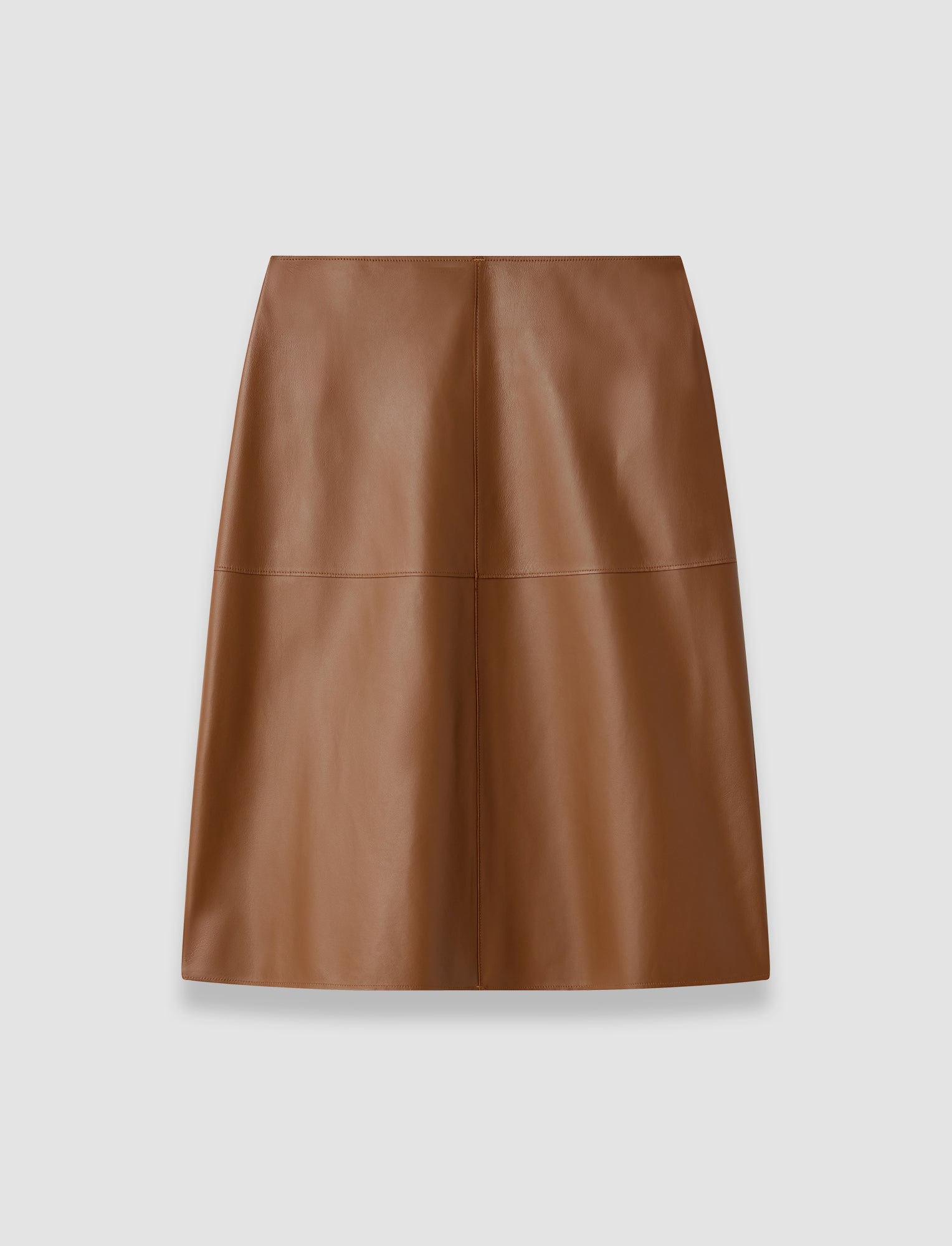 marron-jupe-niven-en-cuir-nappa-souple-JOSEPH