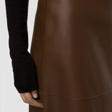 Jupe Niven en cuir nappa souple 