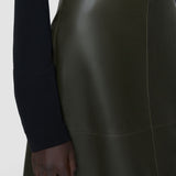 Jupe Niven en cuir nappa souple 