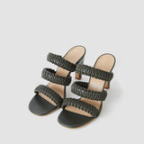 Noor Braided Leather High Heel Sandals 35 - Joseph