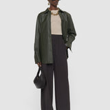 Brown Nour Satin Twill Trousers - Joseph