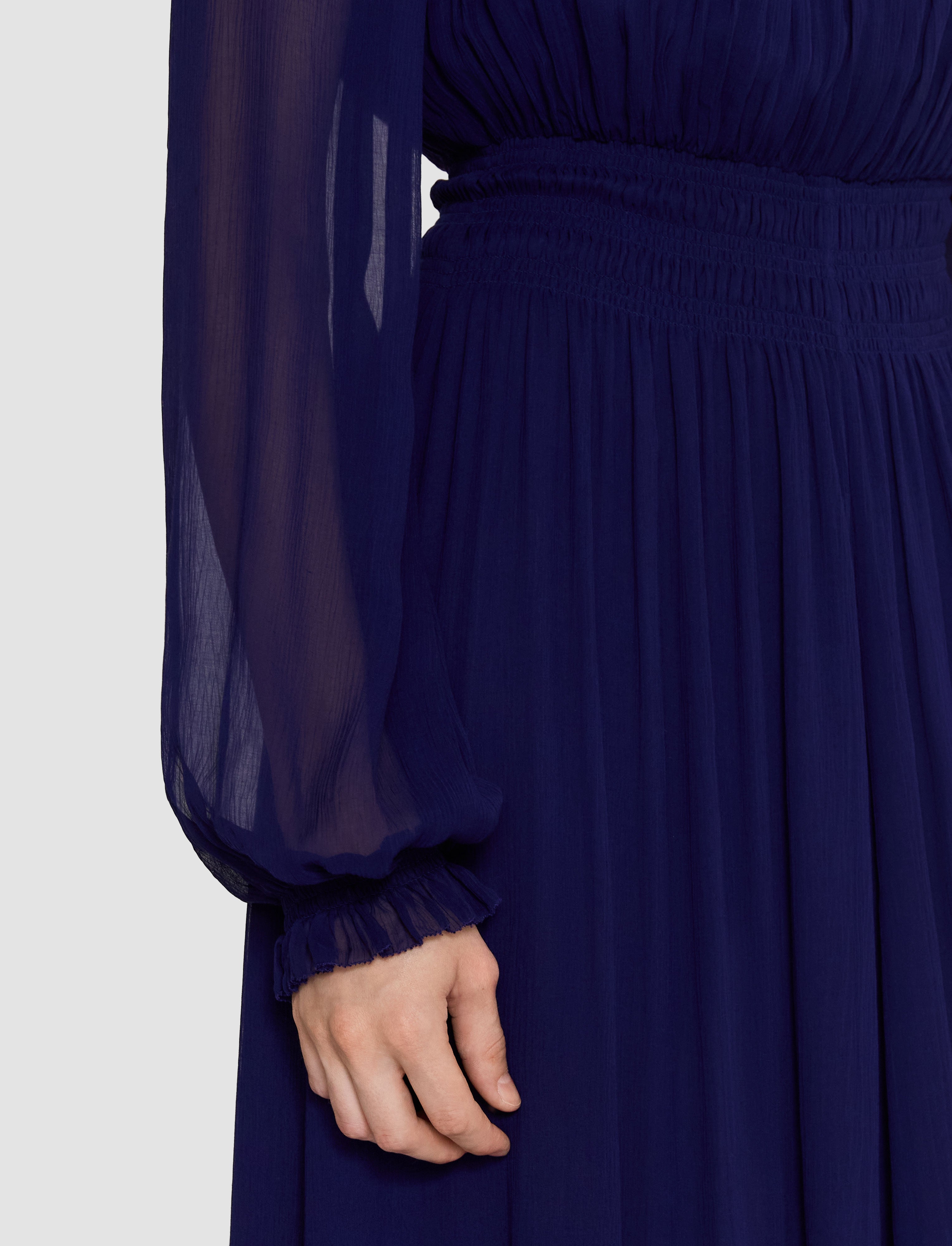 violet-robe-froissee-olivia-viscose-JOSEPH