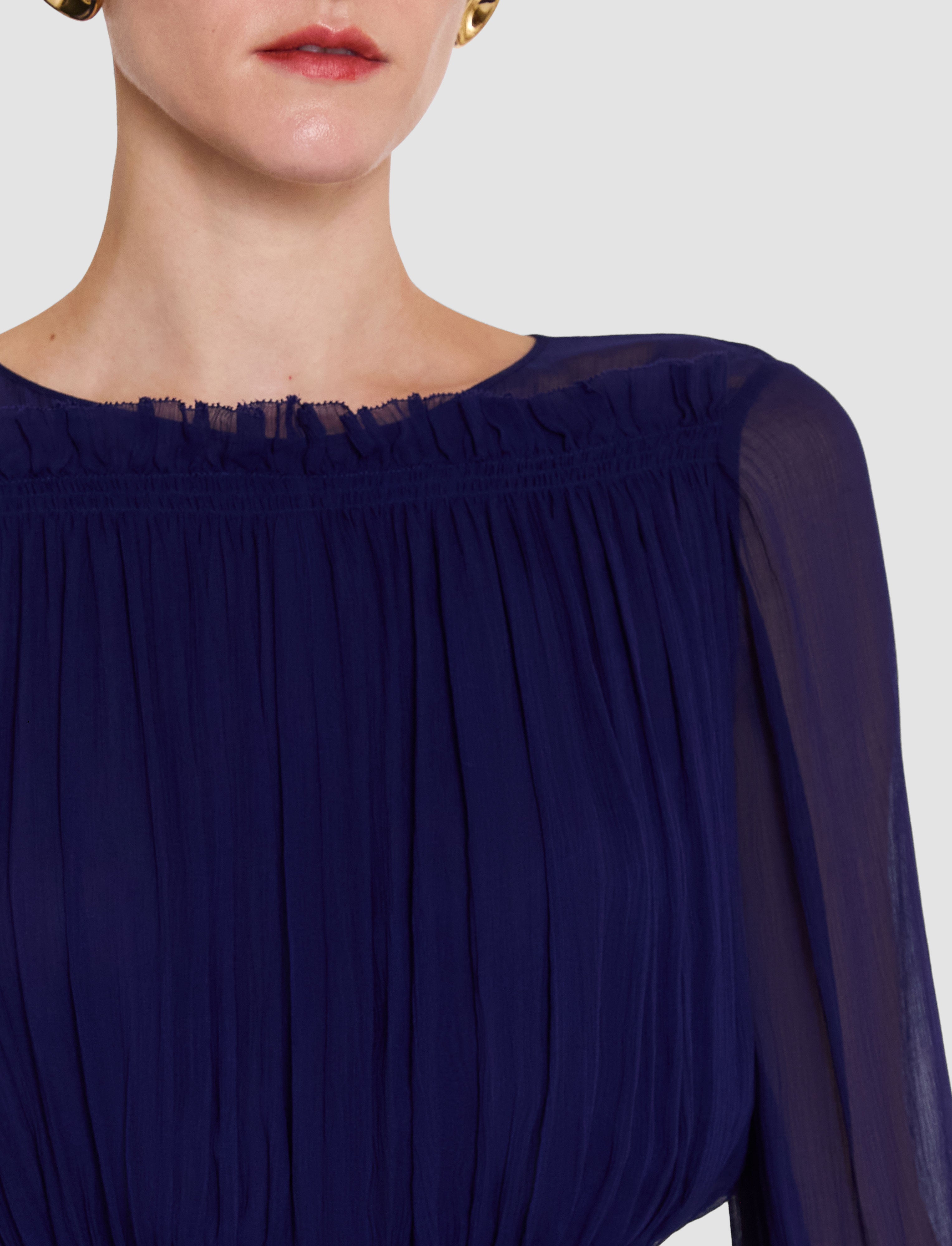 violet-robe-froissee-olivia-viscose-JOSEPH