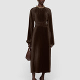Ortiz Pleated Woven Dress