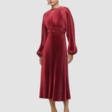 Robe Ortiz plissée en tissu 
