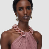 Pink Parc Jacquard Silk Dress - Joseph