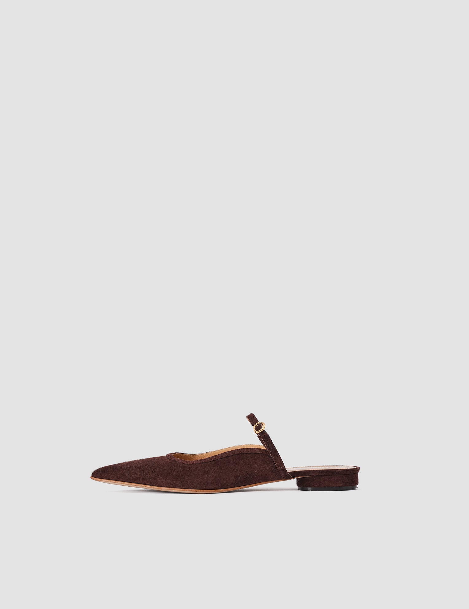 Purple Parisa Pointed Suede Ballerinas - Joseph