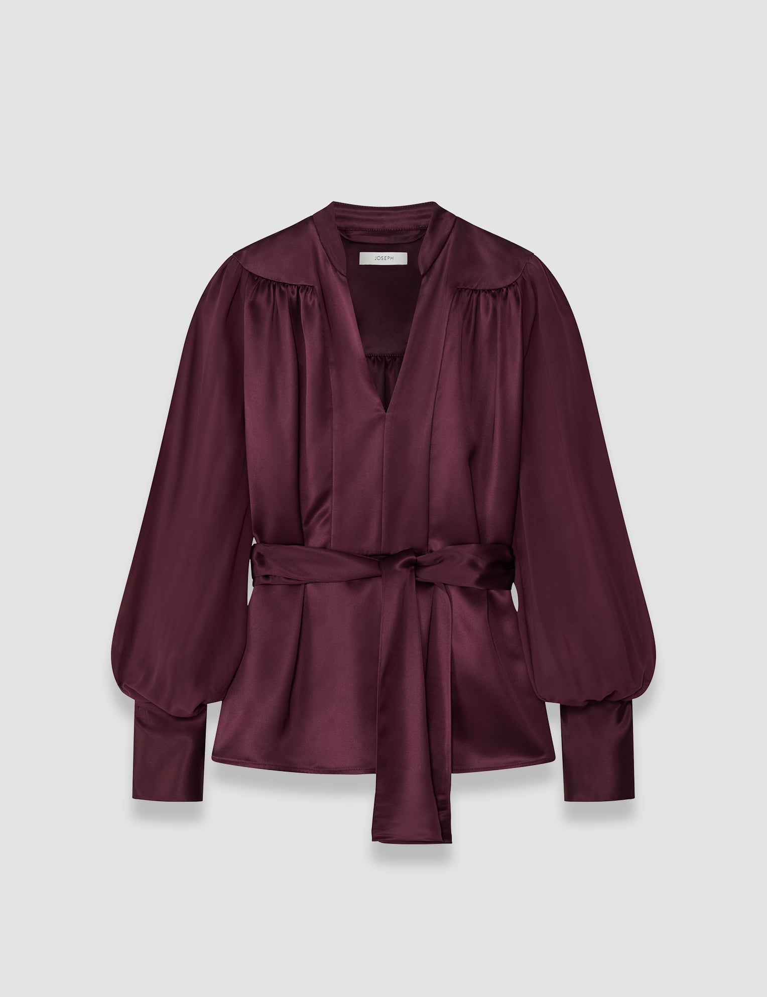Purple Paula Double Satin Blouse - Joseph