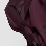 Purple Paula Double Satin Blouse - Joseph