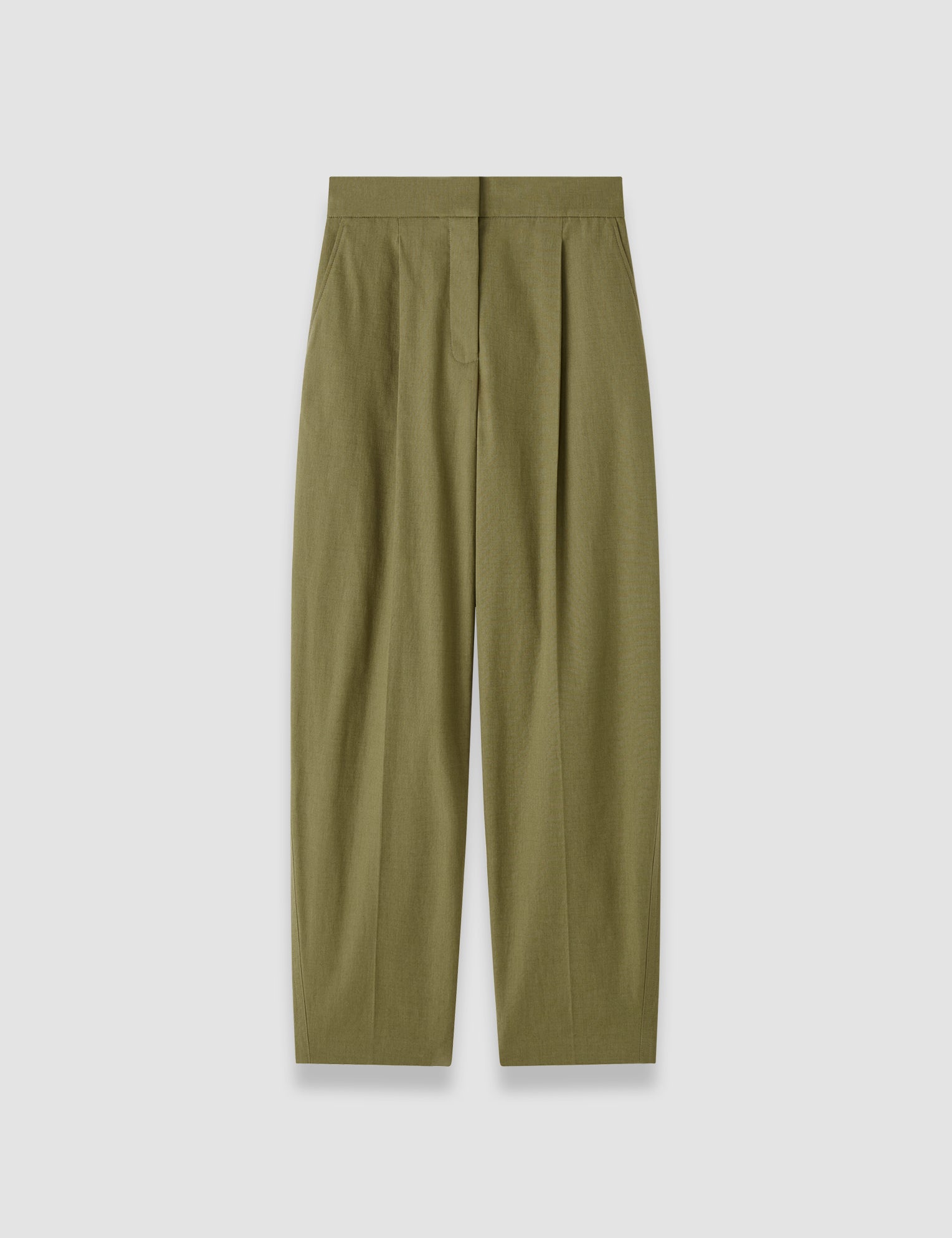 Green Paver Light Cotton Trousers - Joseph