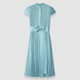 Phare Pleated Satin Dress