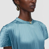 Phare Pleated Satin Dress