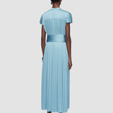 Phare Pleated Satin Dress