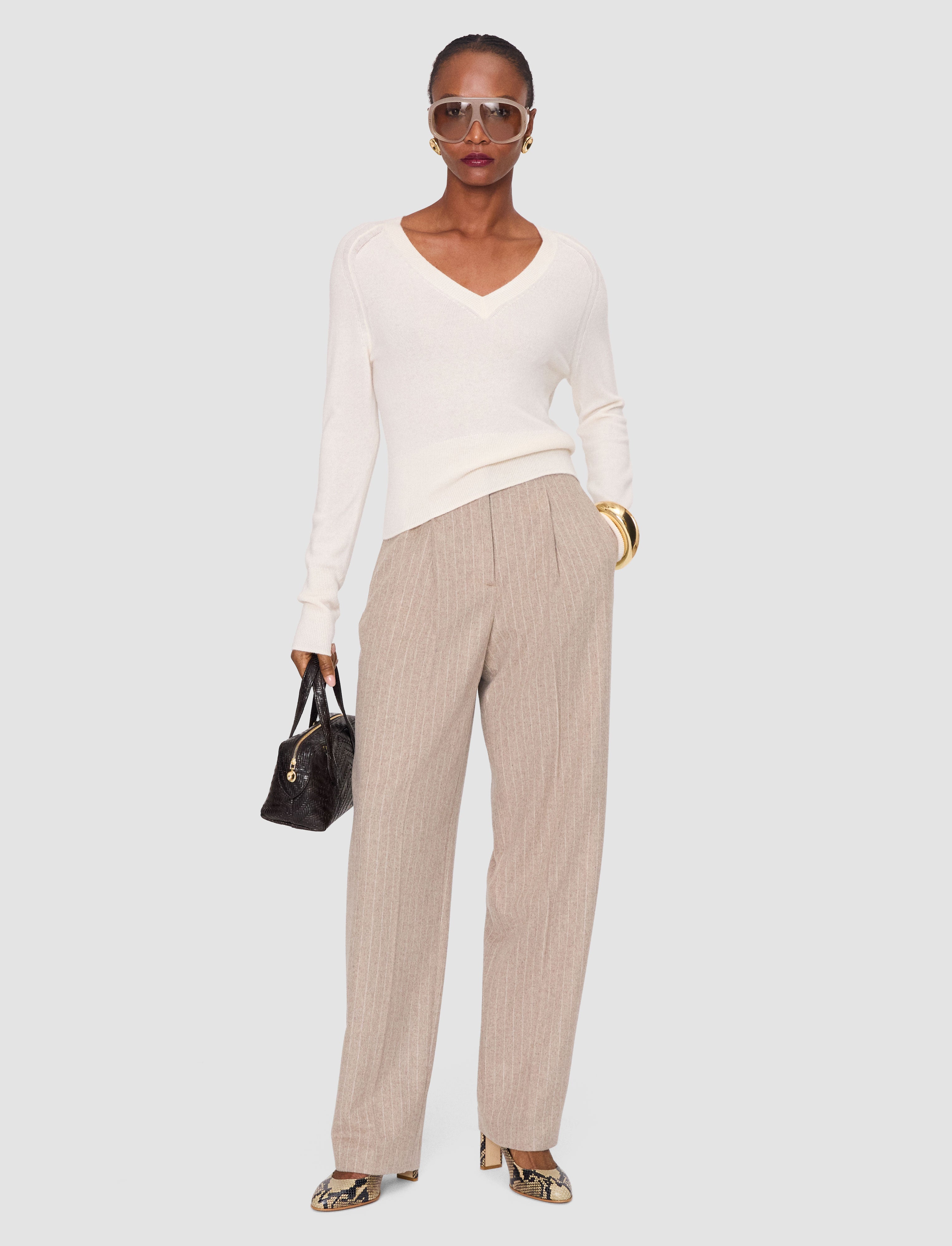 beige-pierre-wool-cashmere-トラウザーズ-JOSEPH
