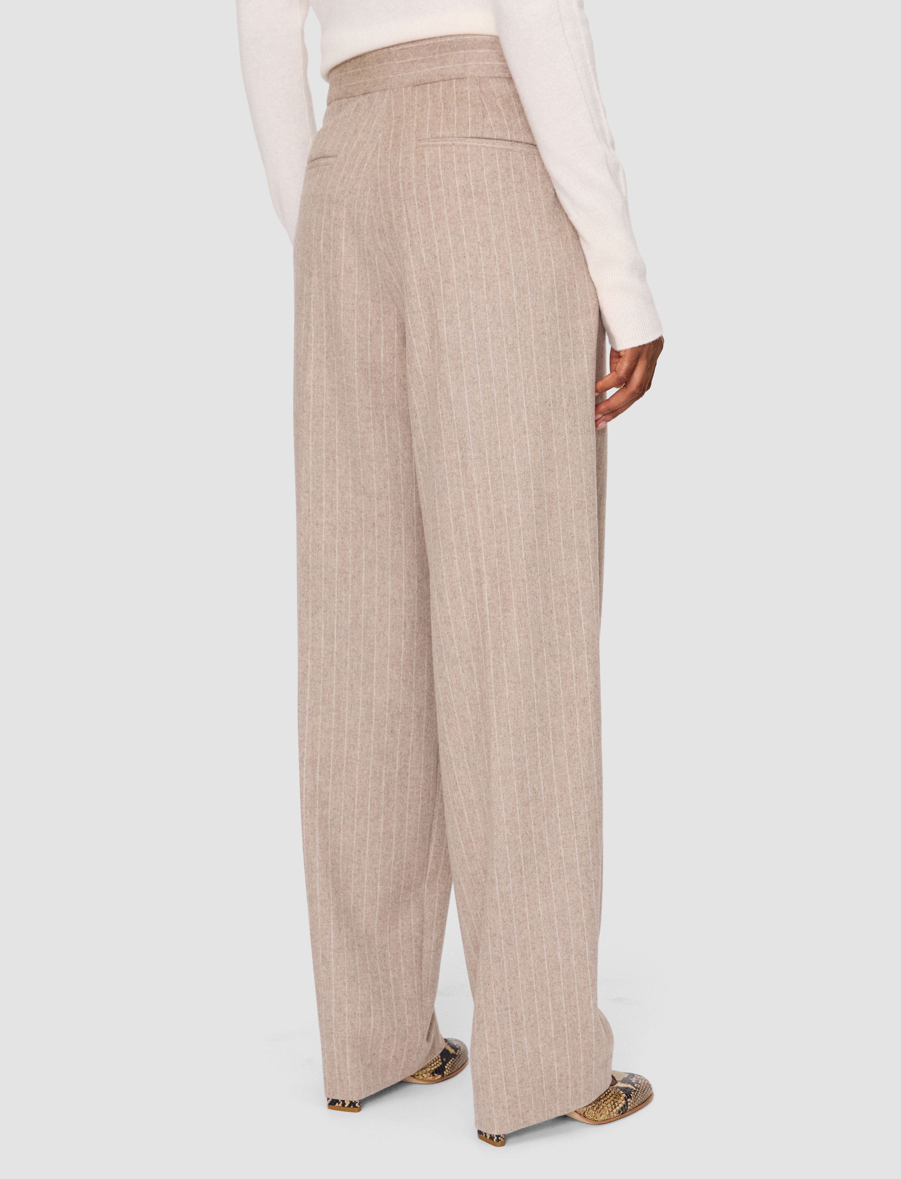 beige-pierre-wool-cashmere-トラウザーズ-JOSEPH