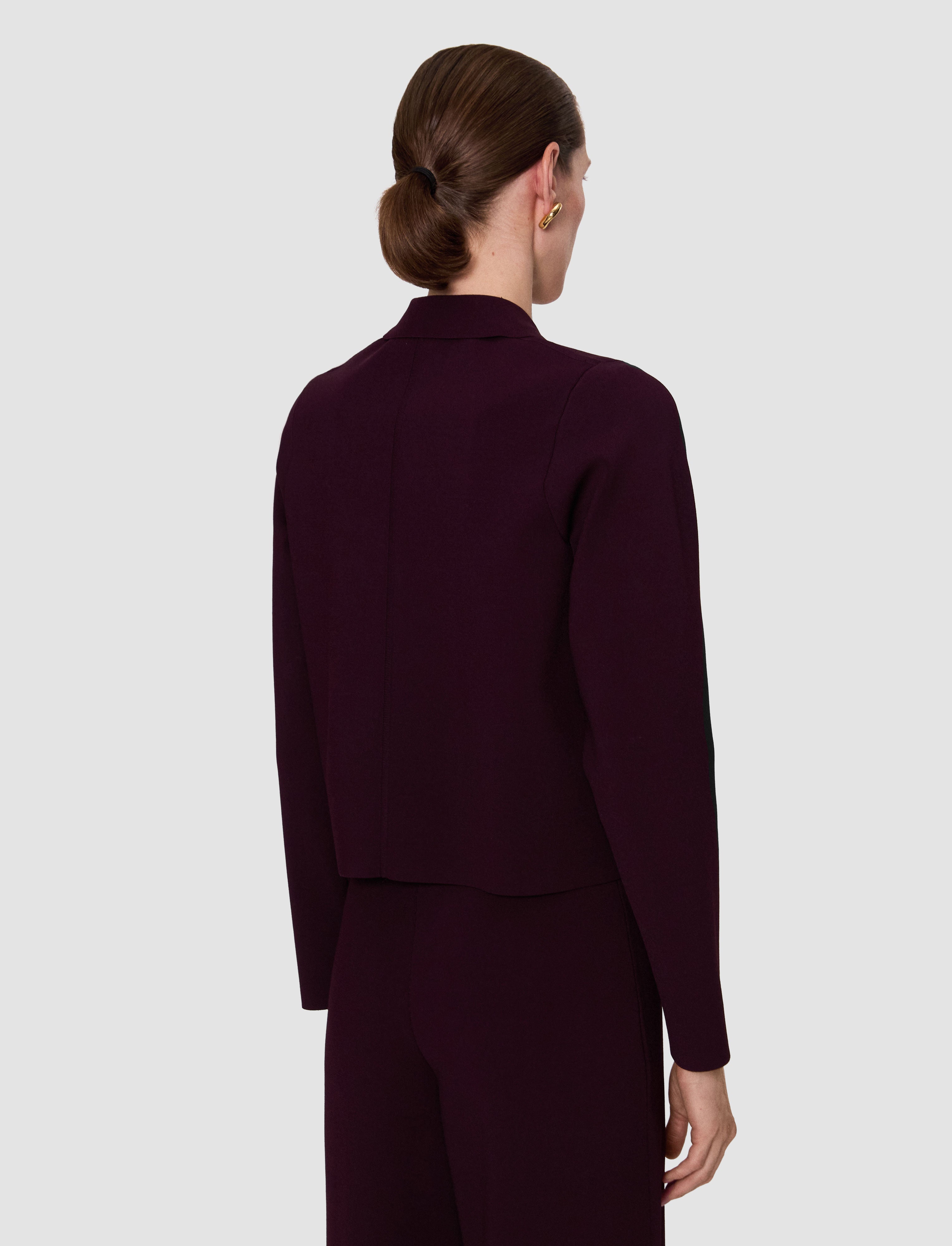 violet-veste-pilar-en-maille-compact-milano-JOSEPH