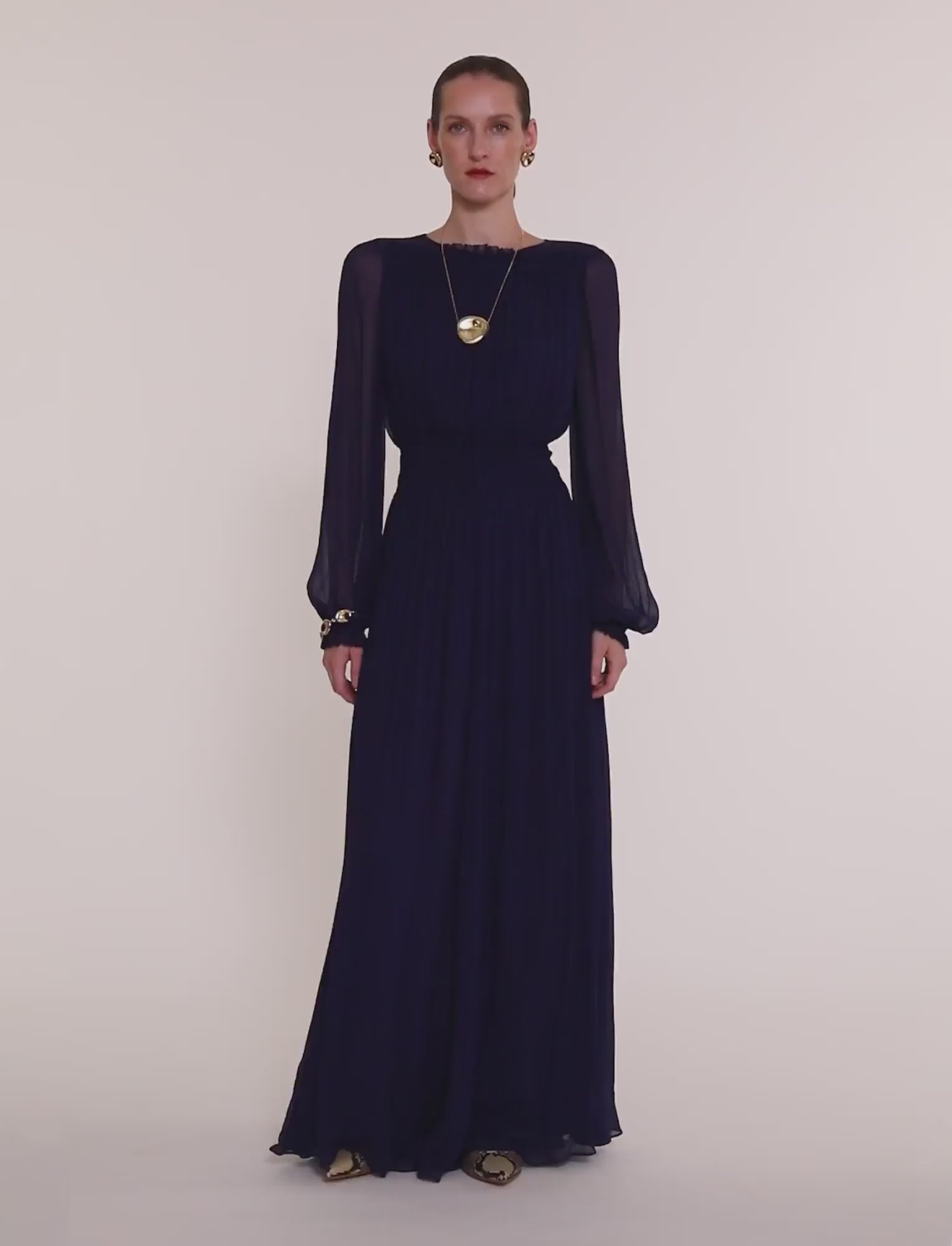 violet-robe-froissee-olivia-viscose-JOSEPH