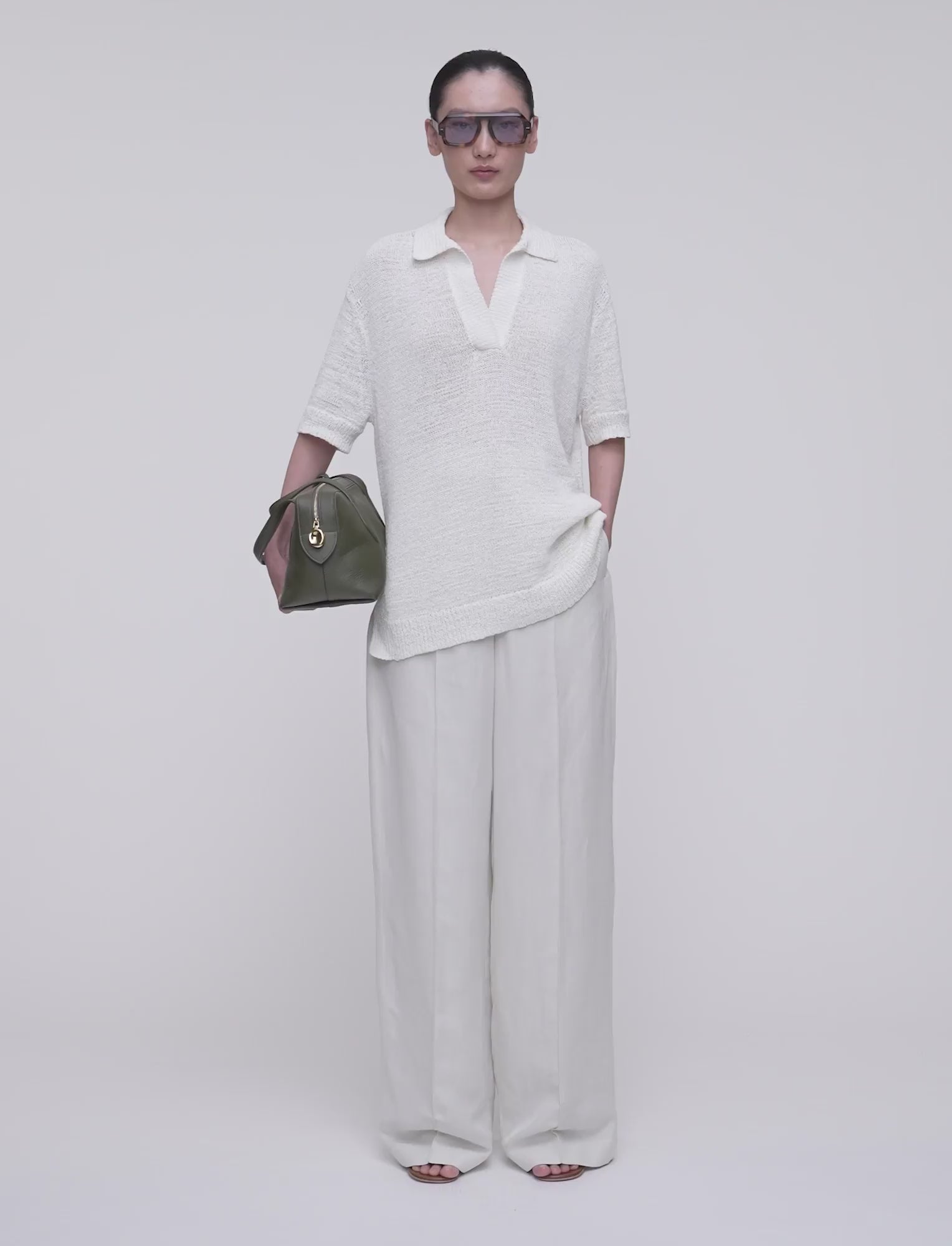 white-rian-open-cotton-knit-polo-top-JOSEPH