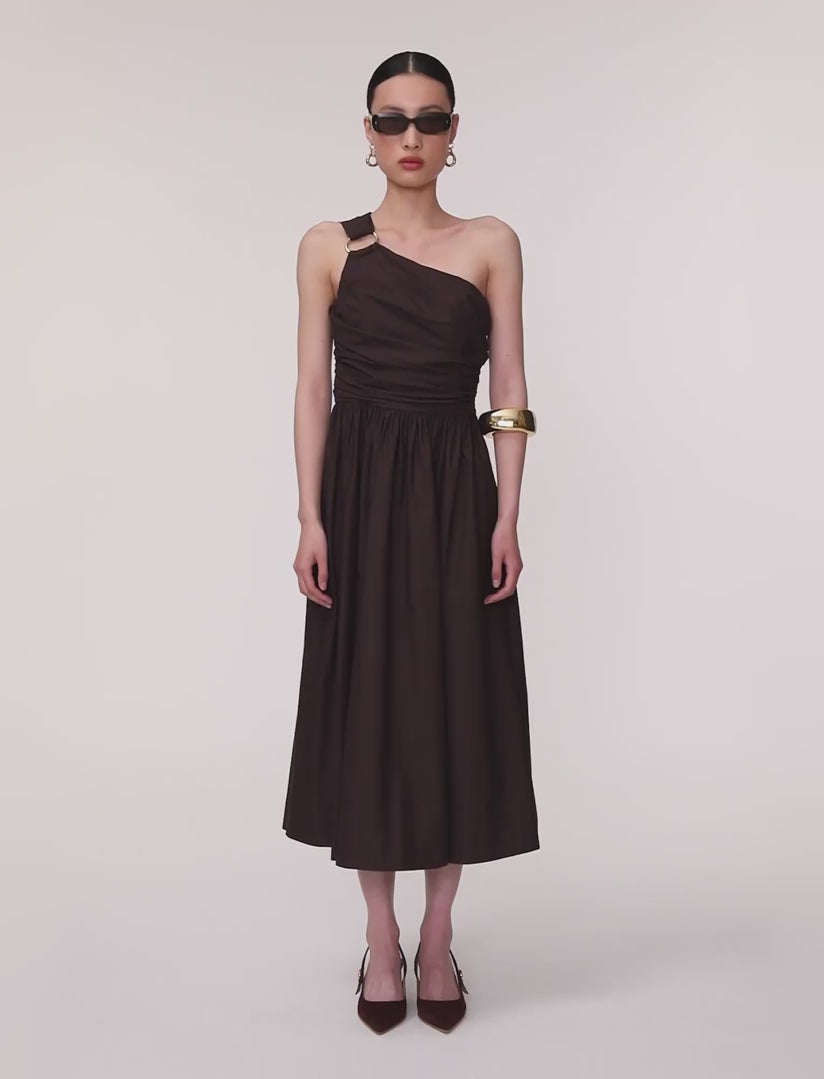 brown-ros-cotton-poplin-dress-JOSEPH
