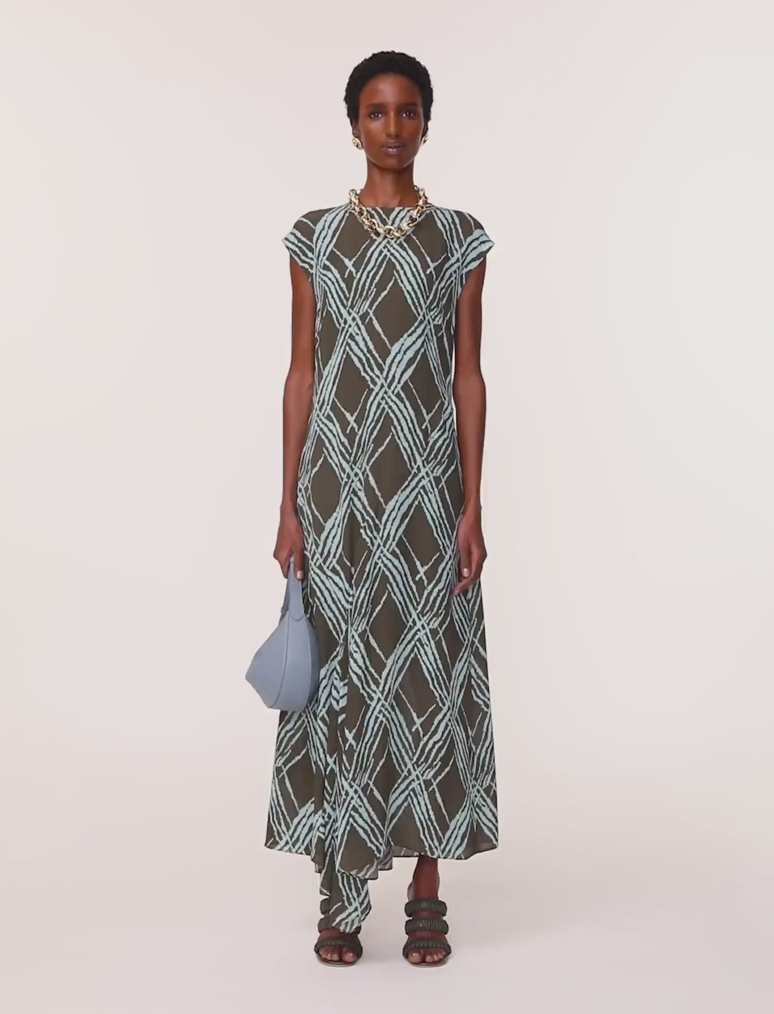 multicolour-lauri-open-weave-silk-dress-JOSEPH